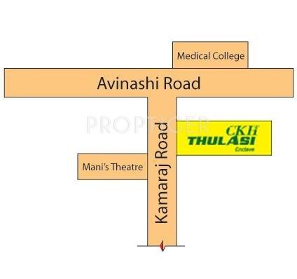 Chettinadd Housing CKH Thulasi Enclave Location Plan