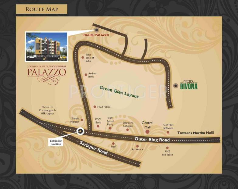 Lakasa Promoters Malibu Palozza Location Plan
