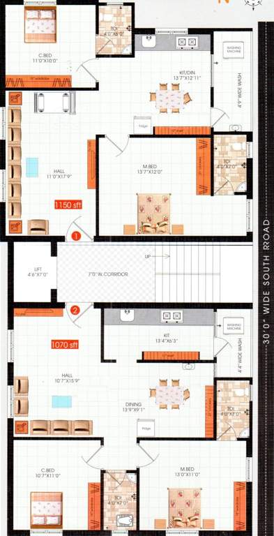 Images for Cluster Plan of Srija Builders and Developers Metro Avenues