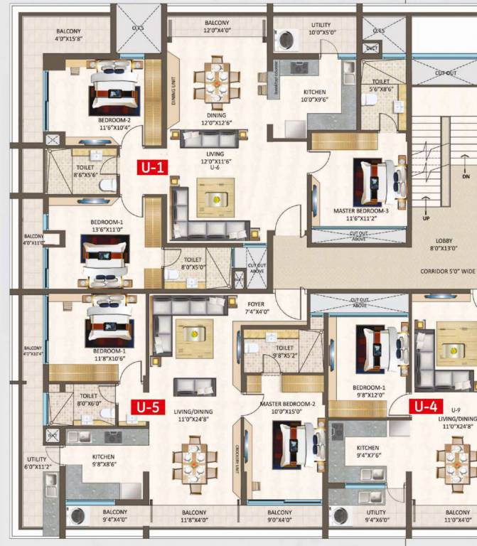  raindrops Layout Plan