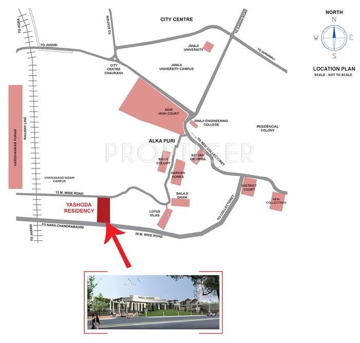  yashoda residency apartment Location Plan