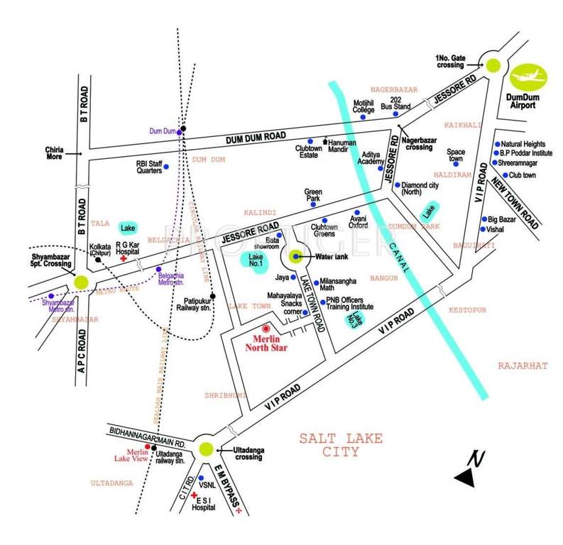  north star Images for Location Plan of Merlin North Star