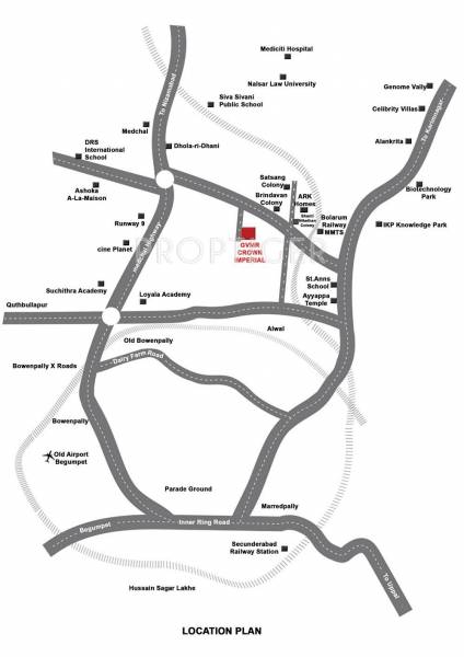 Images for Location Plan of Laxmi Infratech GVMR Crown Imperial