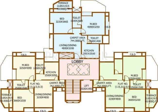  regency Block 1 Cluster Plan