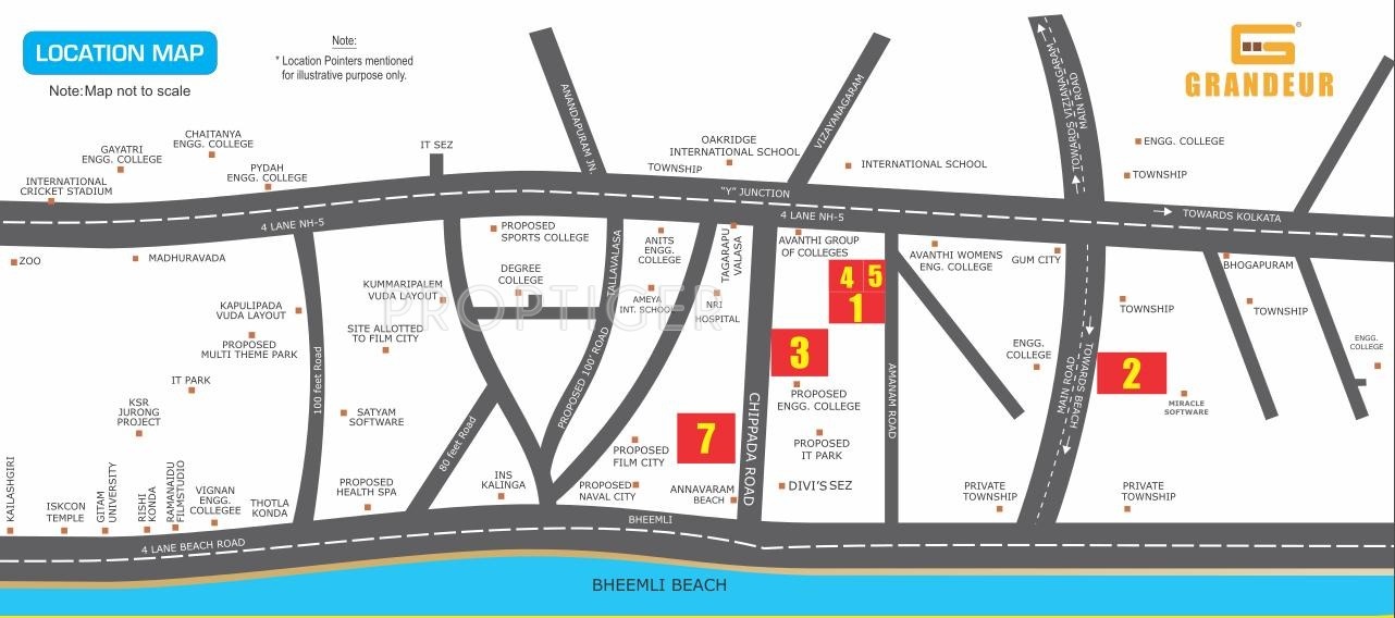 Images for Location Plan of Building Grandeur 1 4 and 5