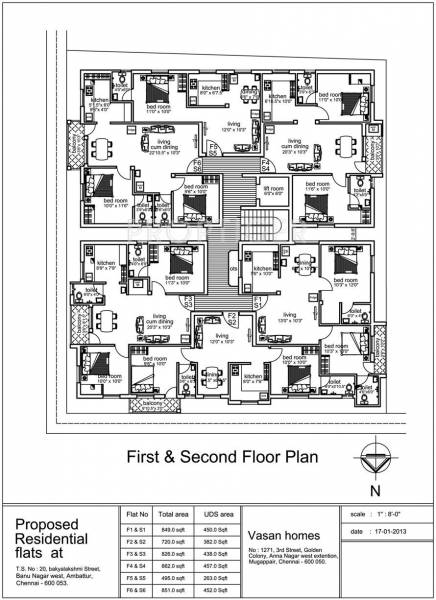 Vasan Homes Skanda Cluster Plan