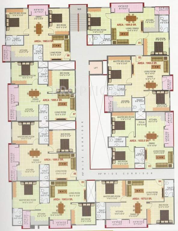 Anjanadri Constructions Anjanadri Residency Cluster Plan