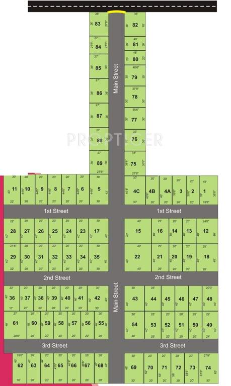 ARS Promoters Sri Mahalakshmi Nagar Layout Plan