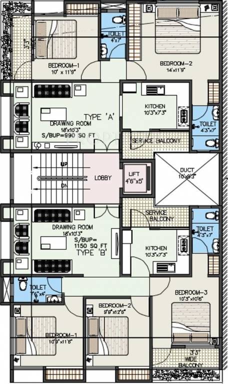 Images for Cluster Plan of M K Gurudatta Residency