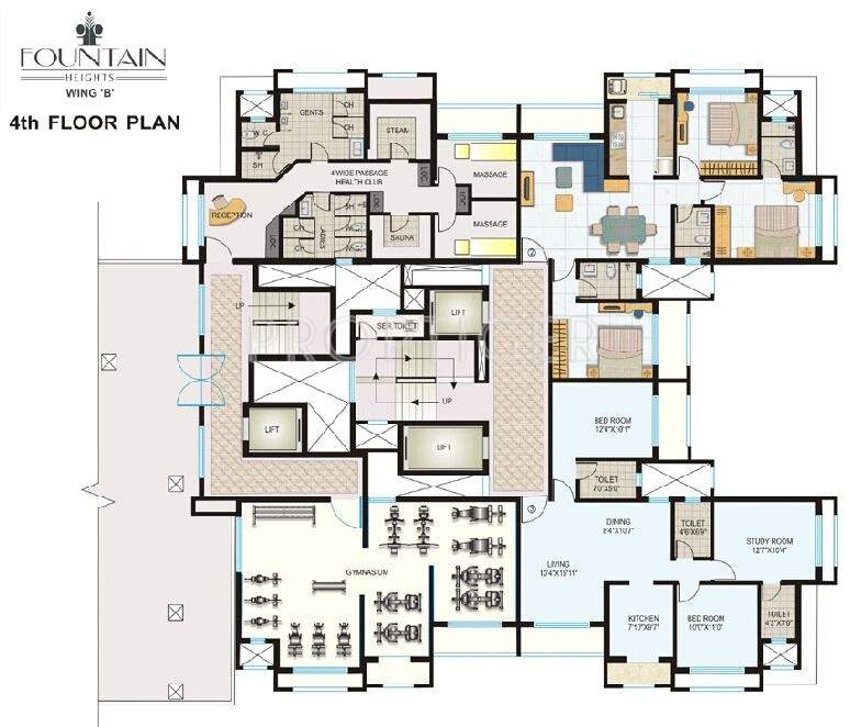 Lokhandwala Constructions Fountain Heights Cluster Plan