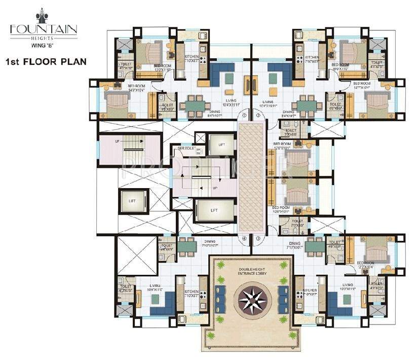 Lokhandwala Constructions Fountain Heights Cluster Plan