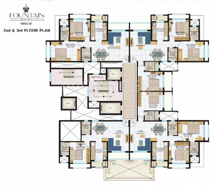 Lokhandwala Constructions Fountain Heights Cluster Plan