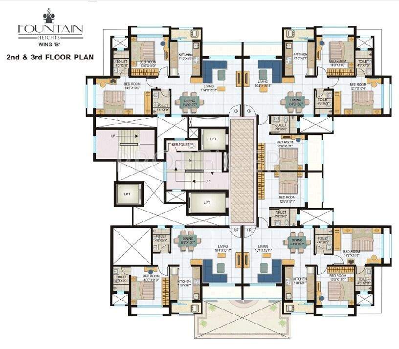 Lokhandwala Constructions Fountain Heights Cluster Plan