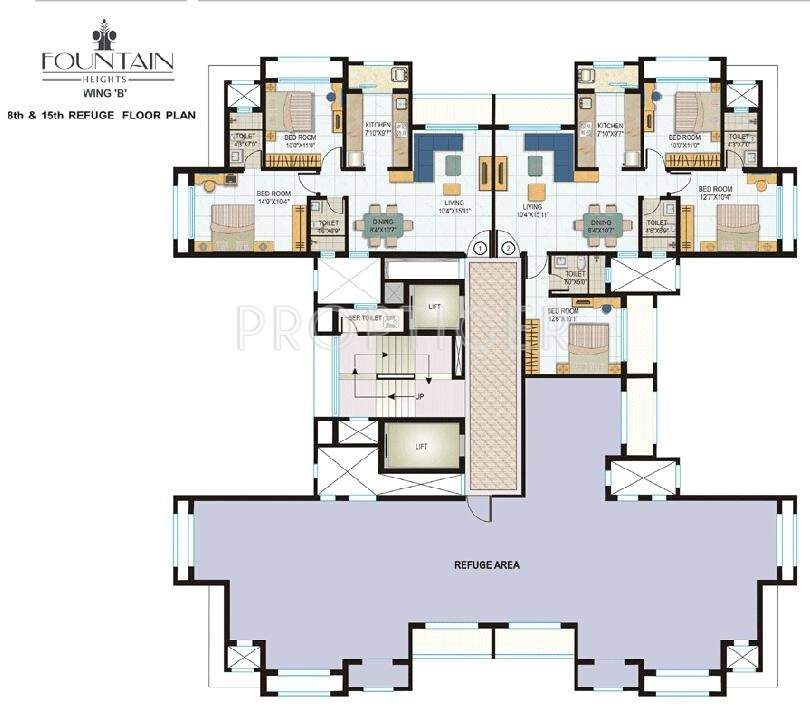 Lokhandwala Constructions Fountain Heights Cluster Plan