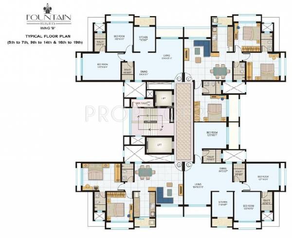 Cluster Plan Lokhandwala Constructions Fountain Heights Cluster Plan