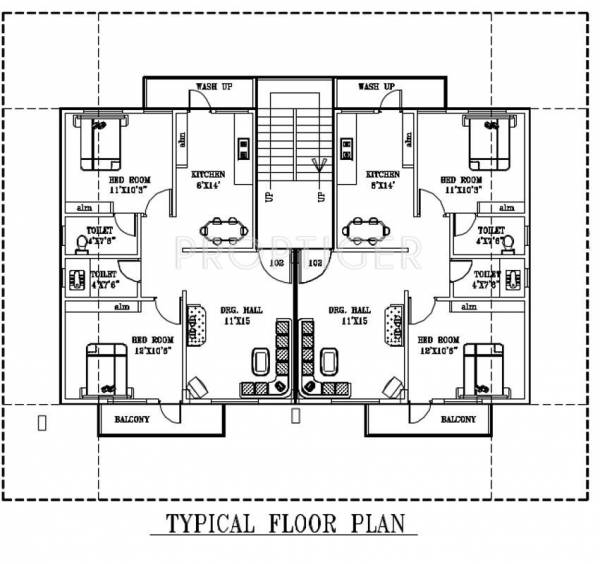 Images for Cluster Plan of M K Shubhlakshmi Residency