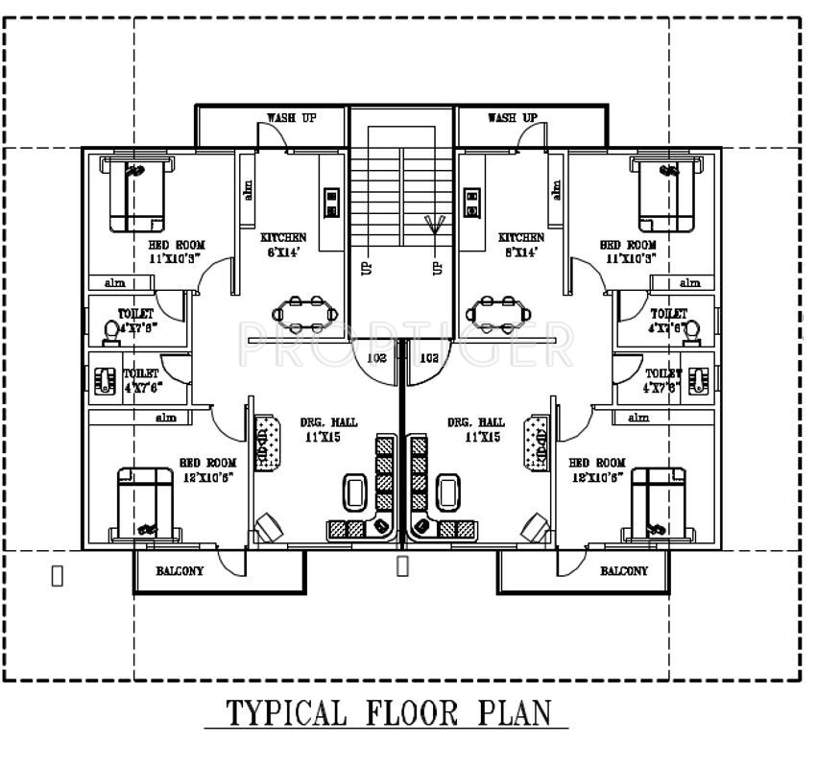 Images for Cluster Plan of M K Shubhlakshmi Residency
