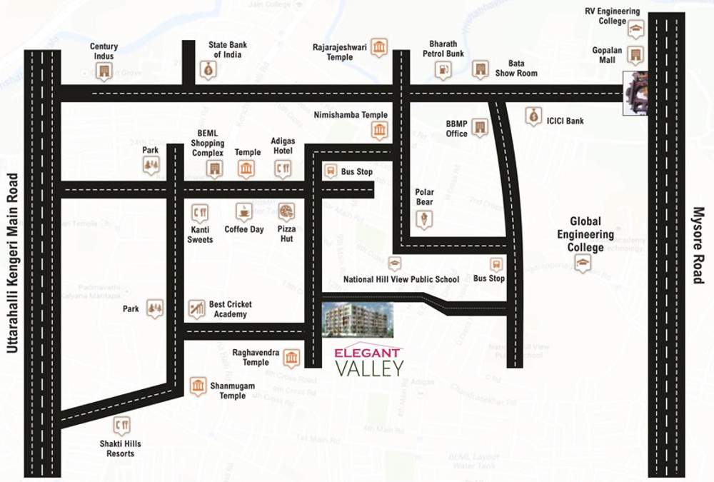  valley Images for Location Plan of Elegant Valley