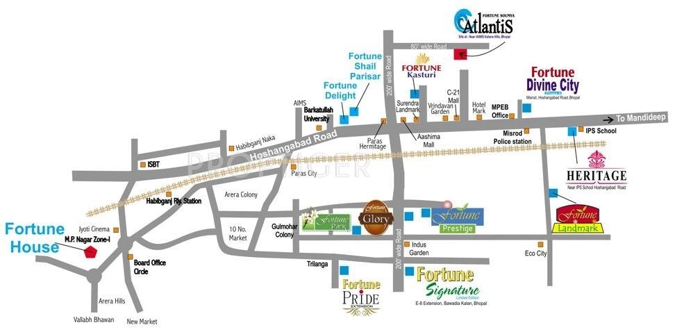 Images for Location Plan of Fortune Soumya Atlantis Villa