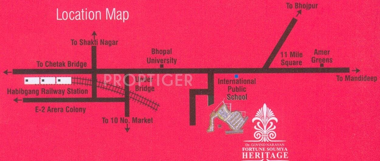 Fortune Builders Soumya Heritage Villa Location Plan