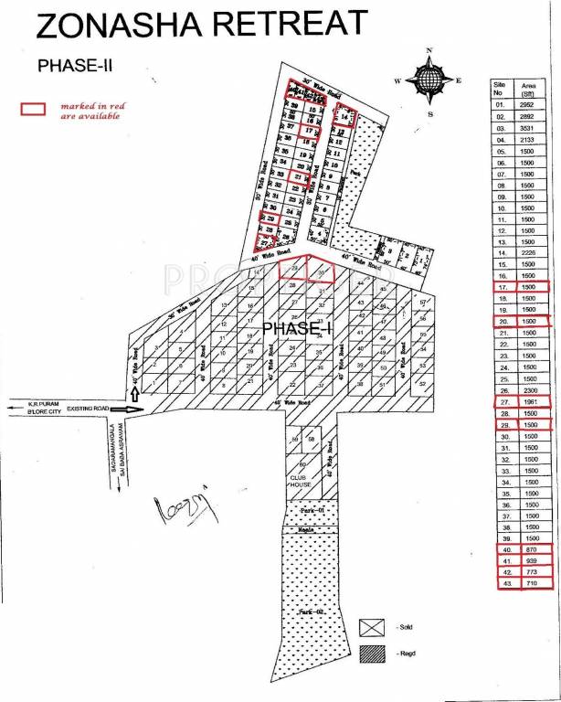 Zonasha Estates Retreat Layout Plan