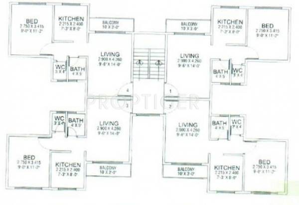 Images for Cluster Plan of Loktrayashray Roha Residency Images for Cluster Plan of Loktrayashray Roha Residency
