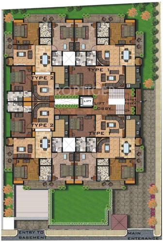 Tulsi Palm Cluster Plan from 1st to 4th Floor tulsi-palm Tulsi Palm Cluster Plan from 1st to 4th Floor