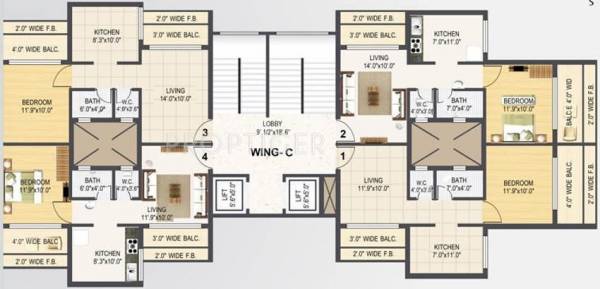  paradise Wing B Cluster Plan