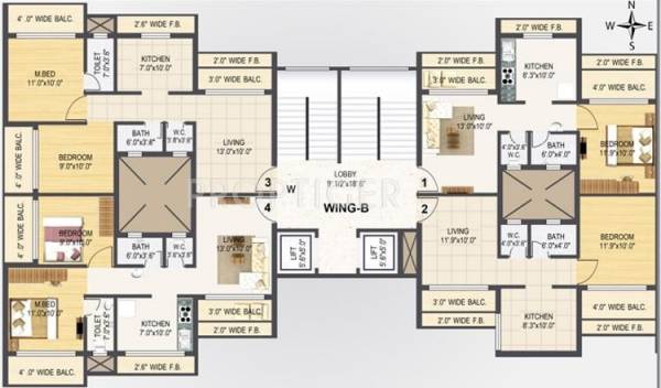  paradise Wing C Cluster Plan