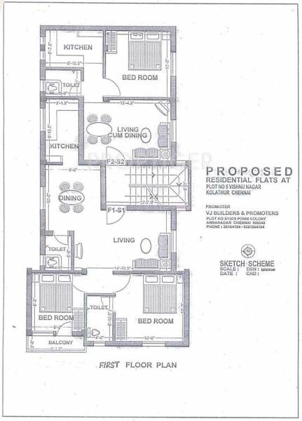 VJ Builders and Promoter Hills Cluster Plan