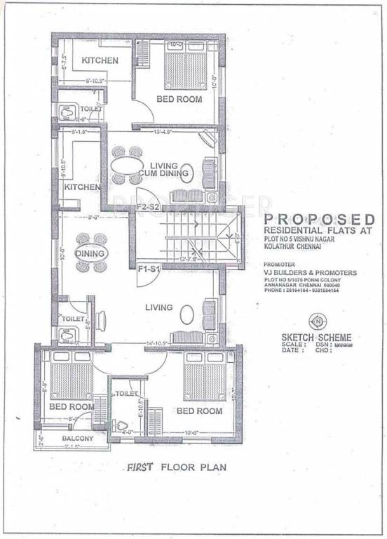 VJ Builders and Promoter Hills Cluster Plan