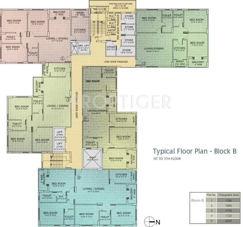 Utkal Builders Royal Residency Cluster Plan