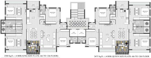 Images for Cluster Plan of Ladani Group Havlok Towers