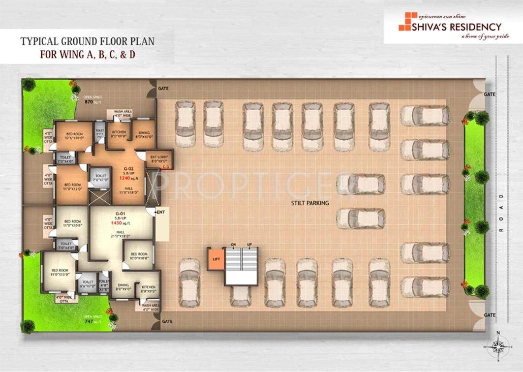 Images for Cluster Plan of Om Shivam Residency