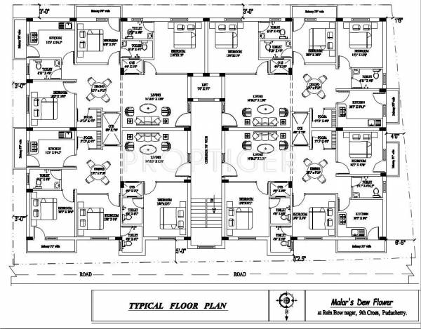 Build Tech Constructions Malars Dew Flower Cluster Plan