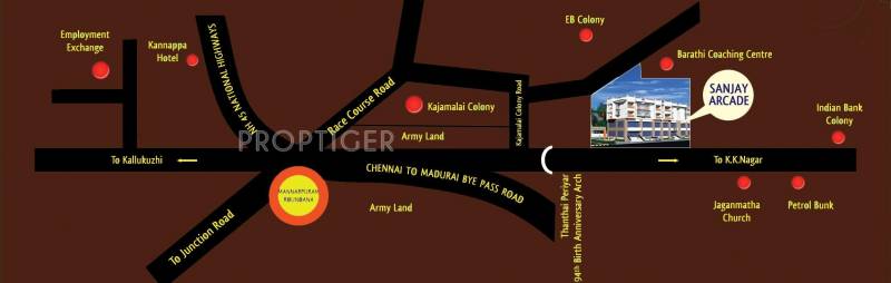 SK Builders and Promoters Sanjay Arcade Location Plan