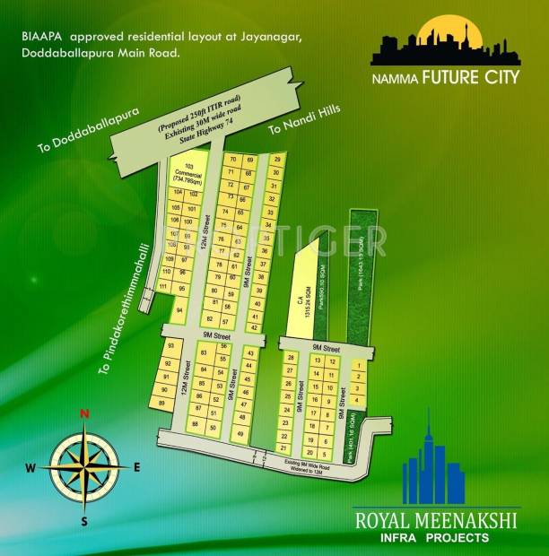 Royal Meenakshi Infra Projects Namma Future City Site Plan