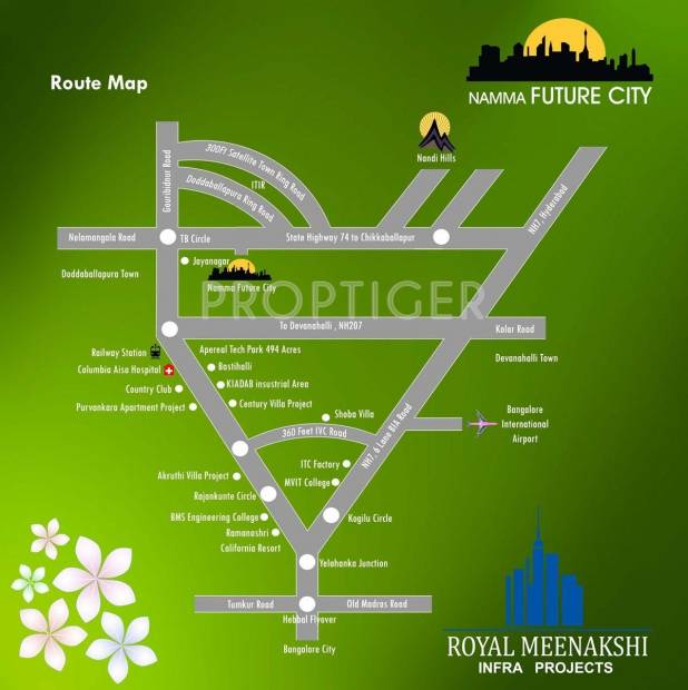Royal Meenakshi Infra Projects Namma Future City Location Plan