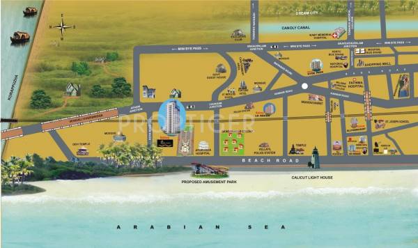 Galaxy Builders Ritz Marina Location Plan