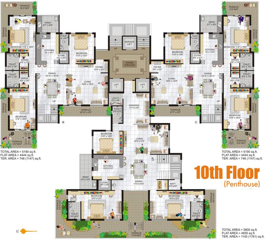Images for Cluster Plan of Ladani Group Shree Maruti Manor