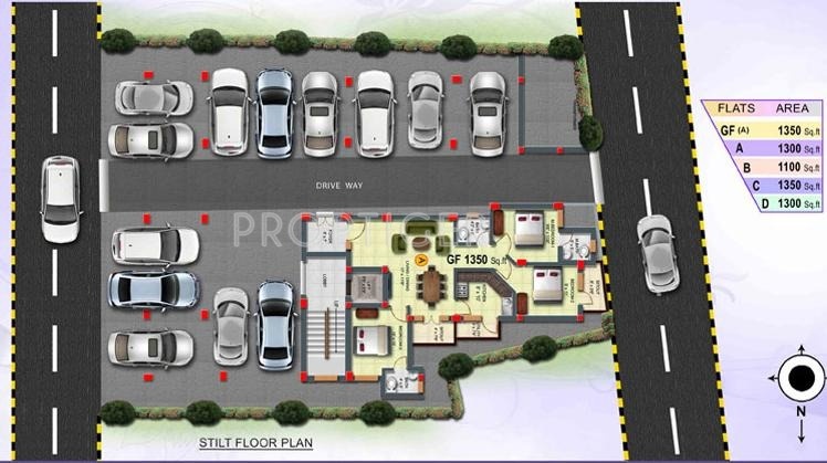 Build Tech Constructions Malars Lavender Cluster Plan