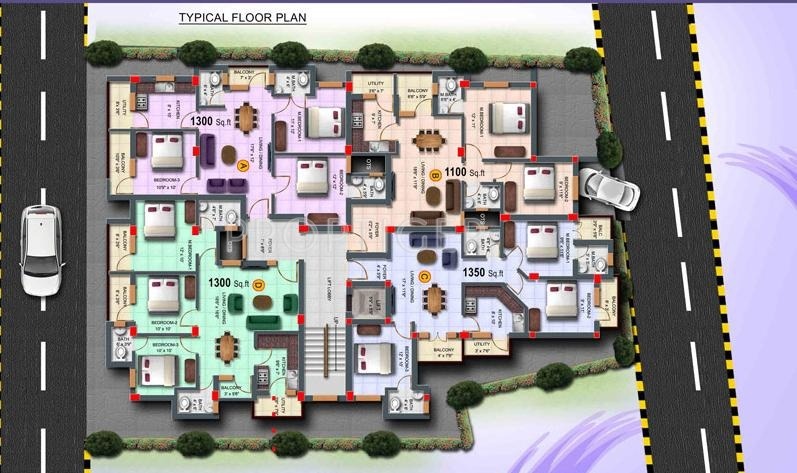 Build Tech Constructions Malars Lavender Cluster Plan