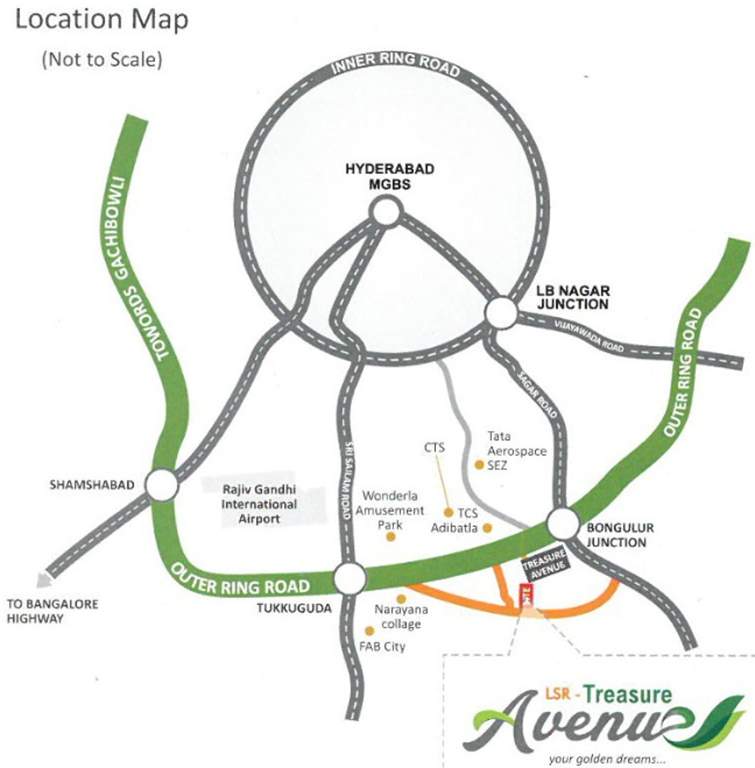 Images for Location Plan of Falak LSR Treasure Avenue