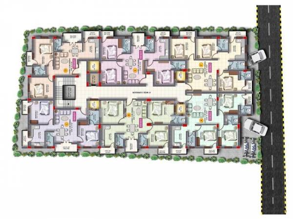 Build Tech Constructions Malars Wind Floor Cluster Plan