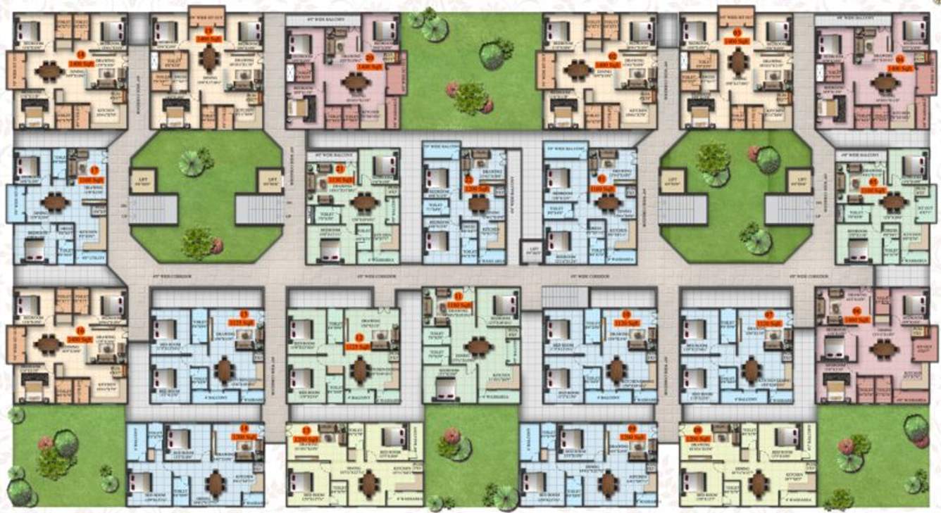 keerthi prime Images for Cluster Plan of Sai Jyothi Constructions Hyderabad Keerthi Prime