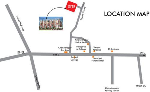  keerthi-prime Images for Location Plan of Sai Jyothi Constructions Hyderabad Keerthi Prime
