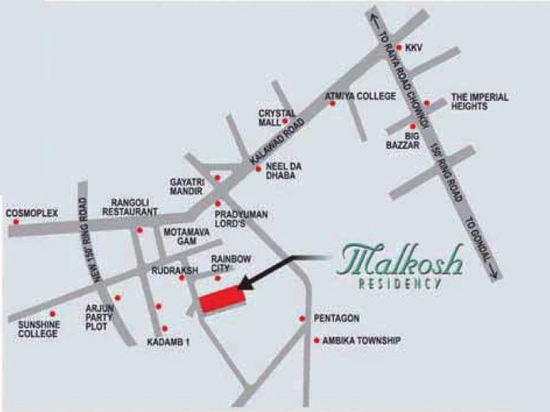 Images for Location Plan of Raga Developers Malkosh Residency