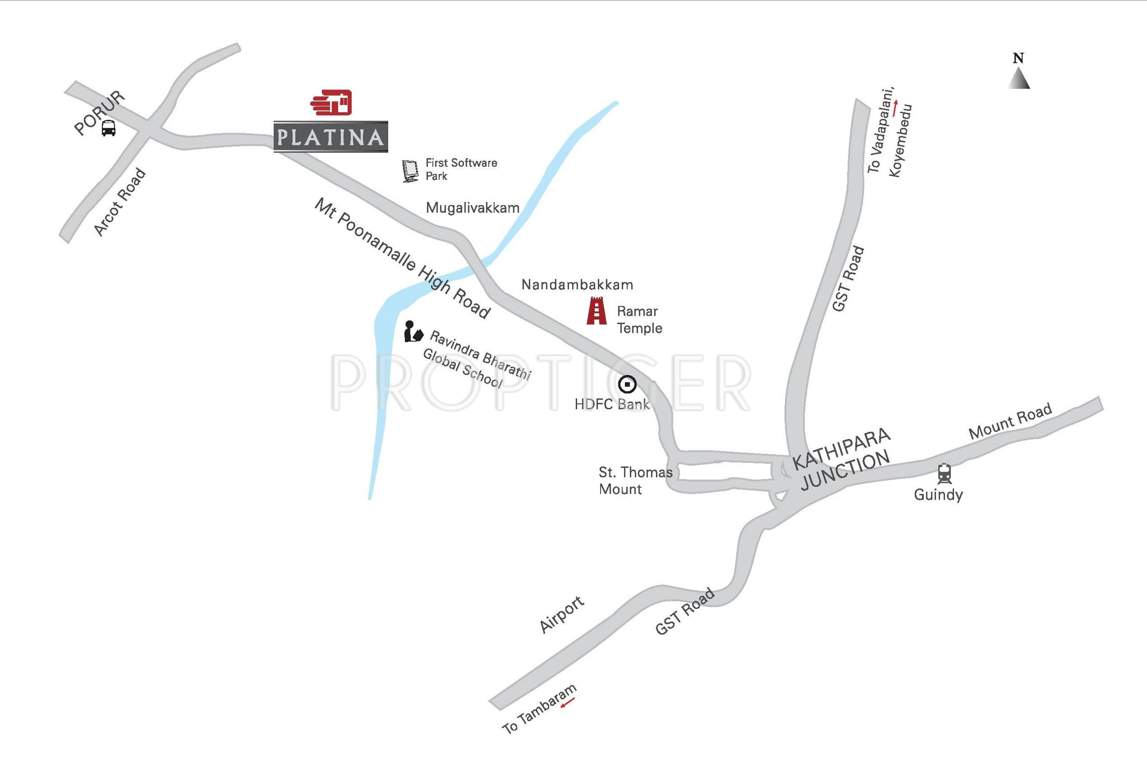  platina Images for Location Plan of Appaswamy Platina