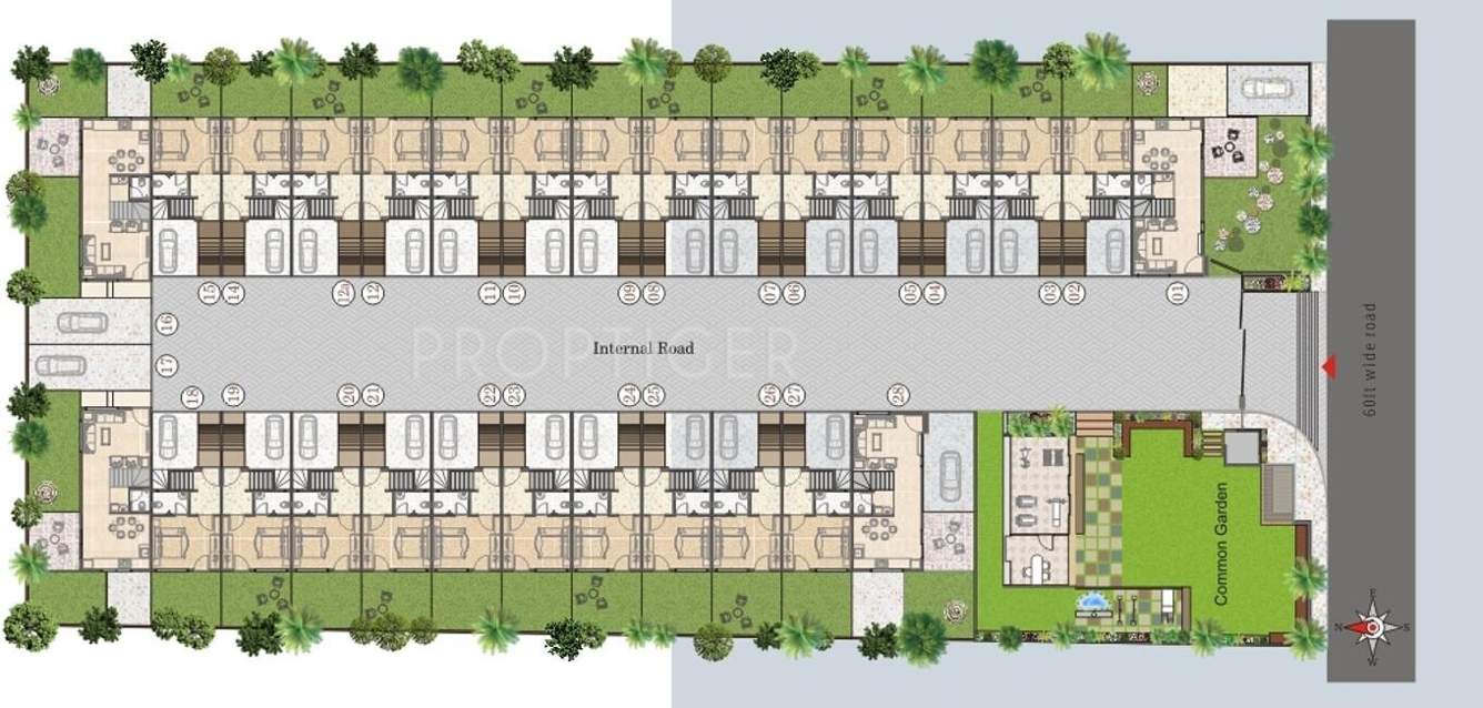  villa Images for Layout Plan of Akshar Villa