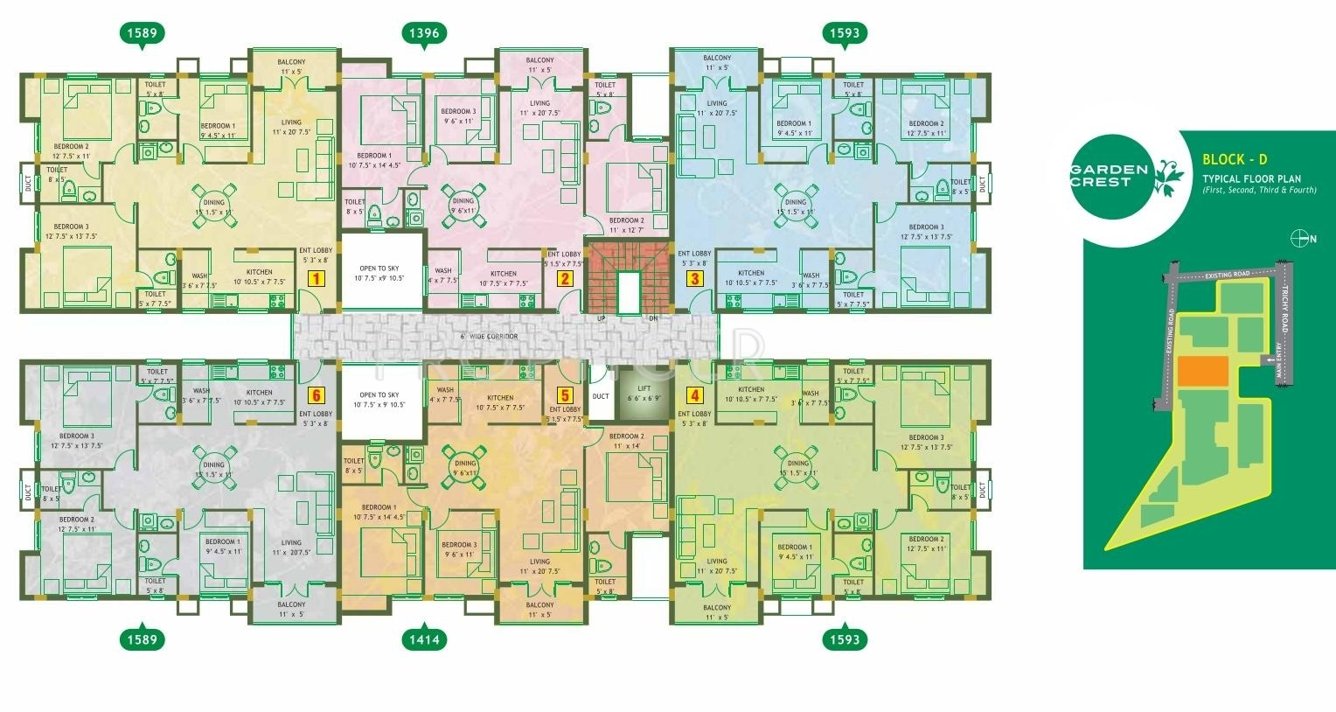 Images for Cluster Plan of Appaswamy Garden Crest
